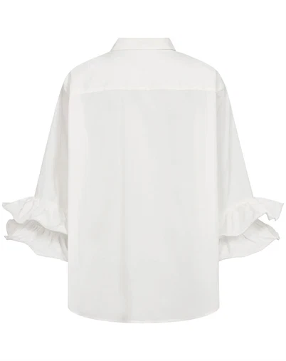Co' Couture - HalenCC Flare Skjorte - White